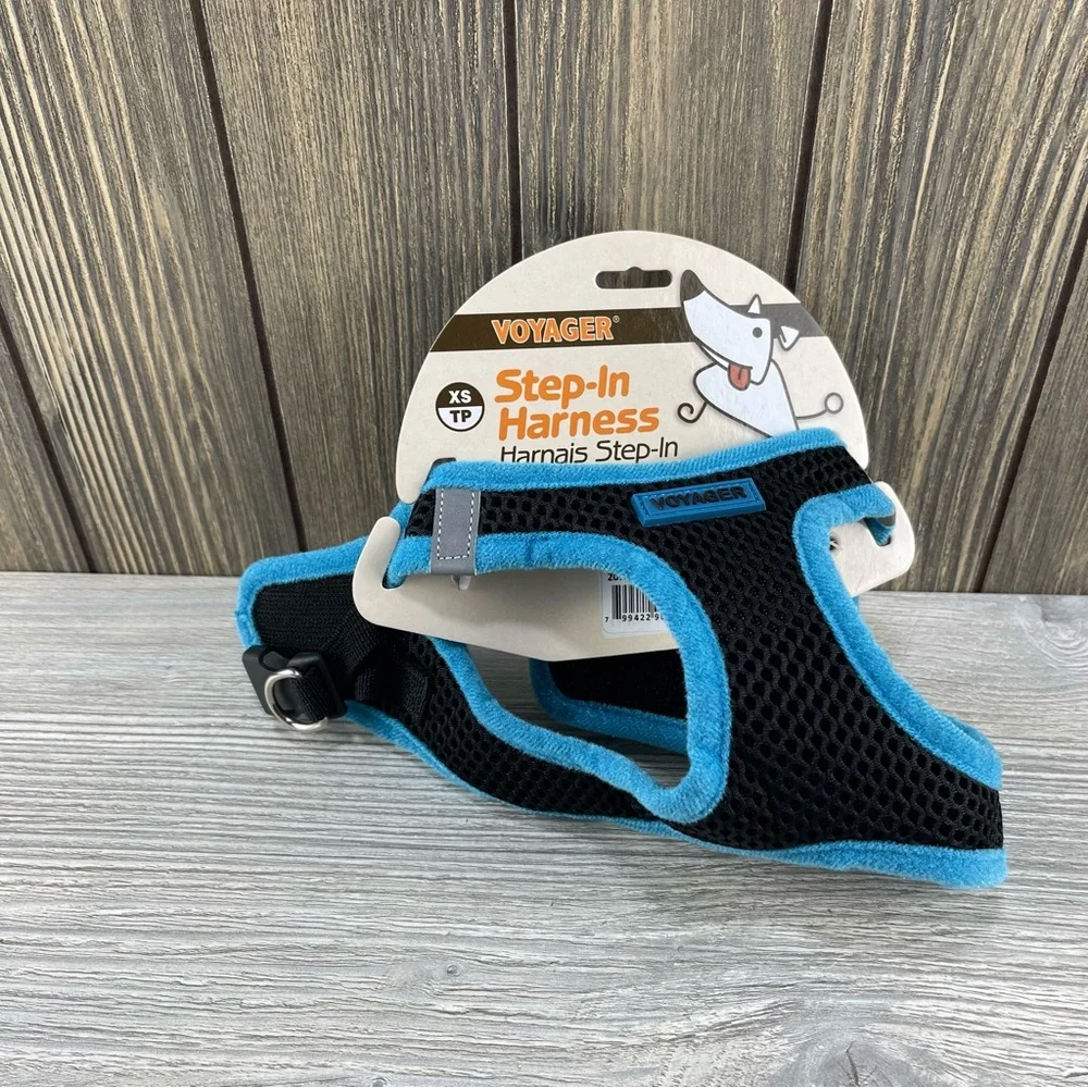 Voyager Step-In Air Dog Harness - All Weather Mesh Blue XS Size For Small Dogs